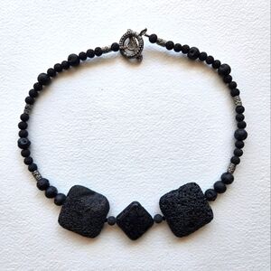 Lava Stone Chunky Necklace
